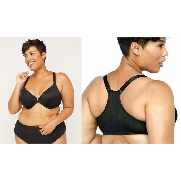 Catherines Front Close Underwire T-shirt Bra 50C - Picture 5 of 8